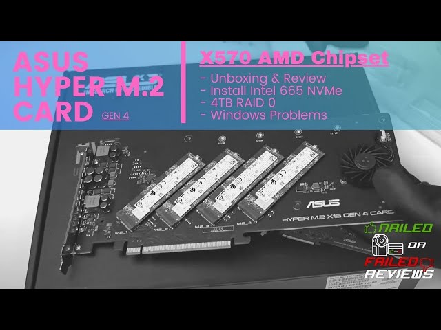 Vídeo relacionado con ASUS Hyper M.2 x16 Gen 4 (PCIe 4.0/3.0) - hasta Cuatro Dispositivos M.2 NVMe (2242/2260/2280/22110) hasta de 256 Gbps, Compatible con Raid PCIe 4.0 NVMe de AMD TRX40/X570 y Raid sobre CPU de Intel