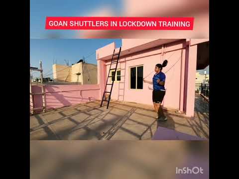 GOAN SHUTTLERS IN LOCKDOWN TRAINING: AASHRUN, ANJANA & PRANJAL SWEAT IT OUT_Prudent Media Goa