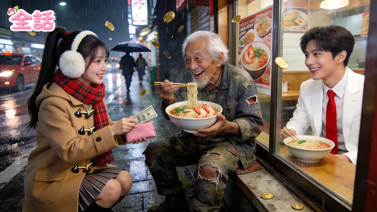 【日本語吹き替え版】CEOの祖父は貧乏人を装い少女を試した――だが彼女は所持金を全部使い、彼に麺を買ってあげる!?その瞬間、心を奪われる大逆転！彼女はそのまま豪門に迎えられ、溺愛される！#中国ドラマ