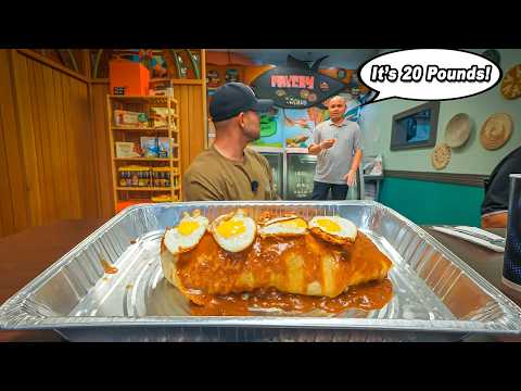 They Told Us The Loco Moco Burrito Challenge Was 20 POUNDS! | Biggest Loco Moco in Las Vegas