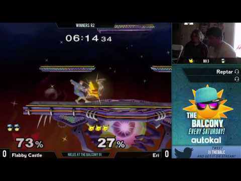 Melee @ the Balcony 91 - Winners R2 ft. Eri (Pikachu) VS Flabby Castle (Falcon)