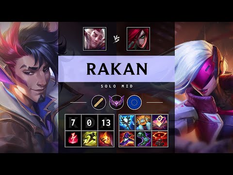 Rakan Mid vs Katarina - EUW Master Patch 25.13