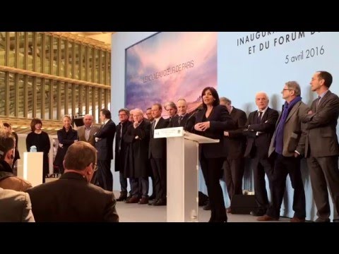 Le discours d'Anne Hidalgo pour l'inauguration de la canopée et du Forum des Halles