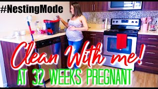 CLEAN WITH ME AT 32 WEEKS PREGNANT! CLEANING MOTIVATION 2021| ULTIMATE CLEAN WITH ME| APARTMENT