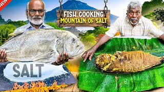 The Power of Salt: Cooking with a Giant Salt Block | I Cooked Fish Using a HUGE Block of Salt