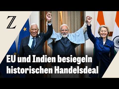 Video Thumbnail: Indien und EU einigen sich auf umfassendes Freihandelsabkommen