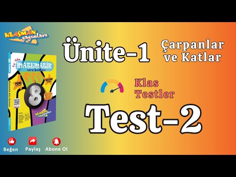 ÜNİTE:1 Çarpanlar ve Katlar - Test-2