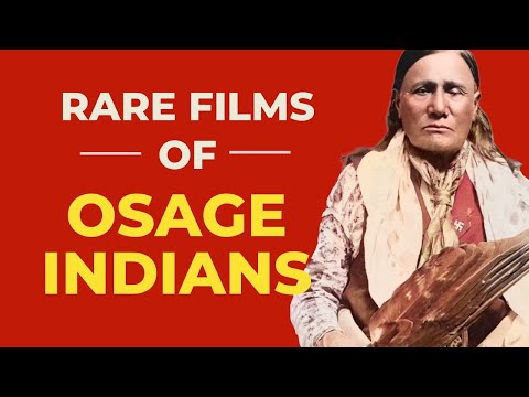 Osage-Indianer, seltener Film aus den 1920er Jahren – altes Filmmaterial der amerikanischen Urein...