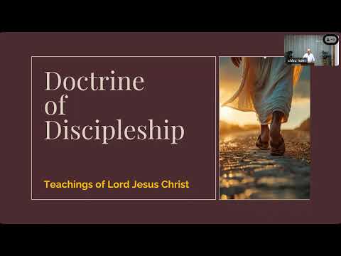 Doctrine of Discipleship-2 Dr C M Jacob
