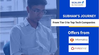 Subham Mallick, Scaler Academy alumnus, on his journey from LPU to the top product companies