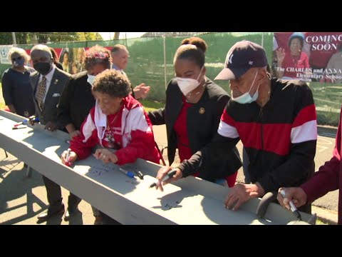 NJ Plainfield New School Beam Signing