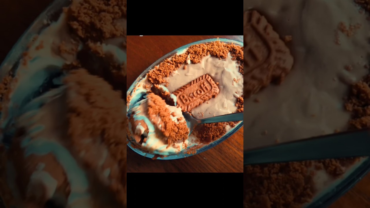 No bake biscoff cheesecake | easy cake recipe | biscoff cake #shorts #cheesecake  #treanding