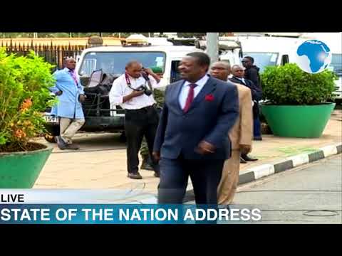 Mudavadi arrives at Parliament for President Kenyatta's State of the Nation Address