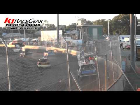 Super Stockers - Heat 1 - QLD Title - Rockhamptom Speedway - 18.02.12