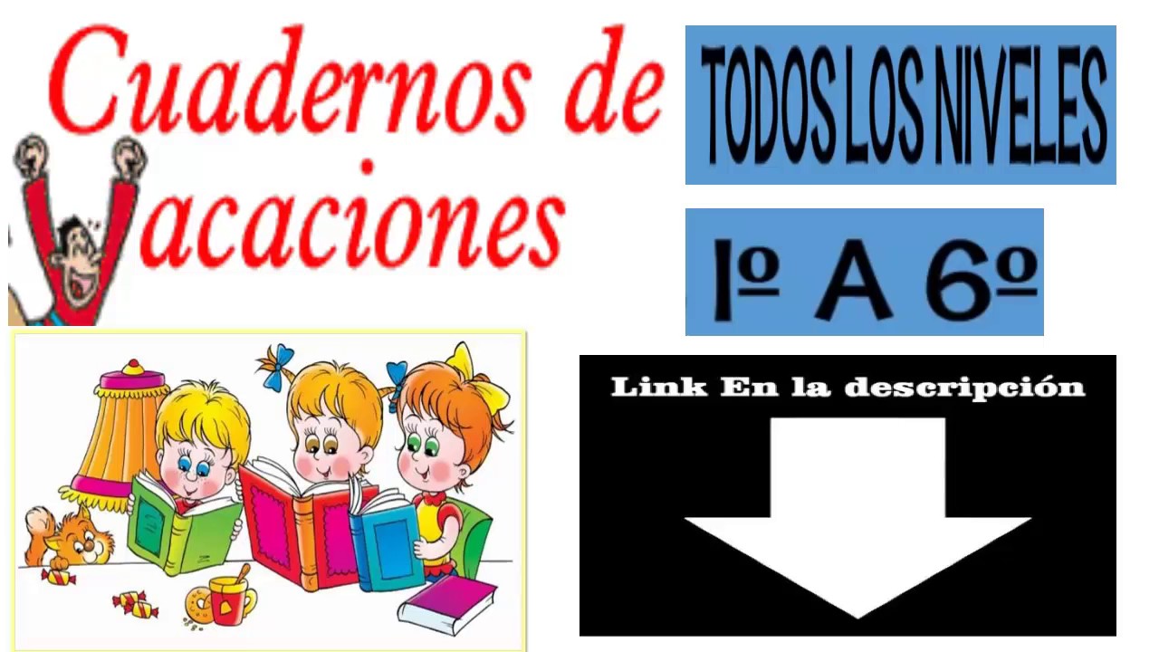 cuadernos de repaso para VACACIONES de primaria