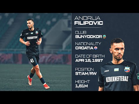 Andrija Filipovic ● Bunyodkor ● ST/AM/RW ● 2024/2025