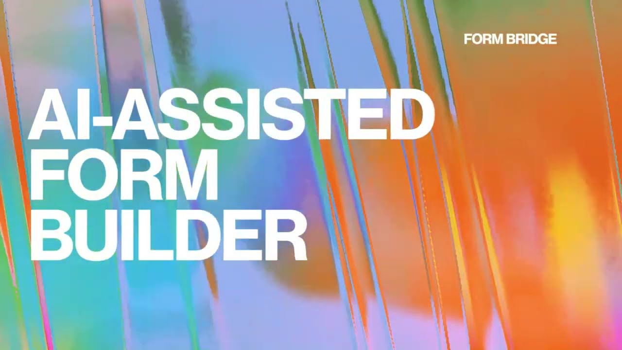 AI Assisted Form Builder video thumbnail
