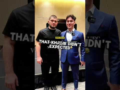 Surprising Khabib With Russian Language 😮 #ufc #mma #khabibnurmagomedov #funny #fight #respect #like