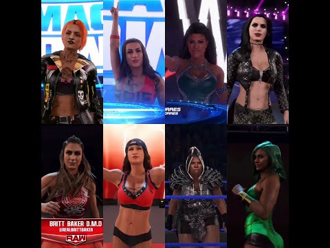 WWE 2k22- WWE & AEW Women Wrestler CAWs