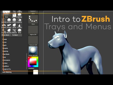 Intro to ZBrush 014 - Tray Collapse and Menu Scrolling!
