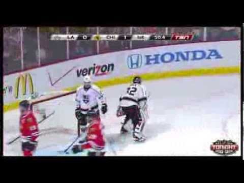 Brent Seabrook scores off a great pass-Kings versus Blackhawks Game 2 6/2/13