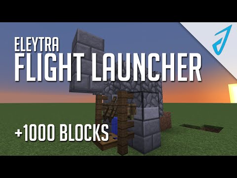 Minecraft: ELYTRA LAUNCHER! 1000+ BLOCKS! (MC Tutorial) | iJevin