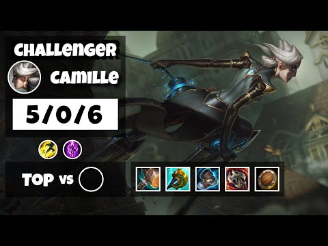 Camille vs Tahm Kench Top 11.18 Challenger S11 Gameplay (5/0/6) - NA