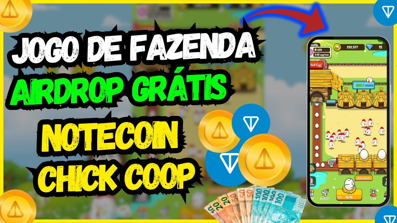 URGENTE: JOGO DE FAZENDINHA GRÁTIS COM AIRDROP JUNTO COM NOTECOIN!