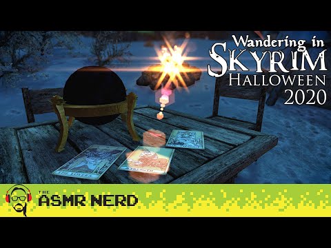 ASMR Whisper | Wandering in Skyrim | Halloween 2020 (relaxing ASMR sounds for sleep)