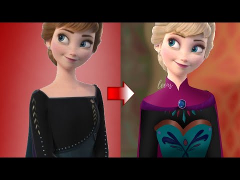 Anna Disney Princess Glow Up As Elsa 💖 by leens