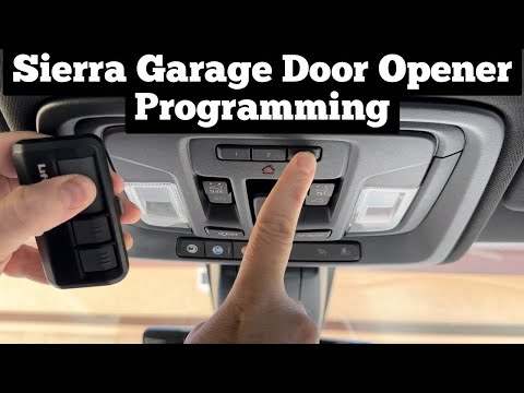 2019 - 2022 GMC Sierra Garage Door Opener Programming - How To Program Sierra Door Opener