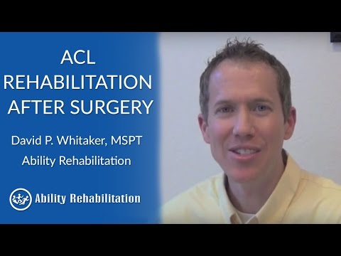 ACL Rehabilitation After Surgery | Ability Rehabilitation