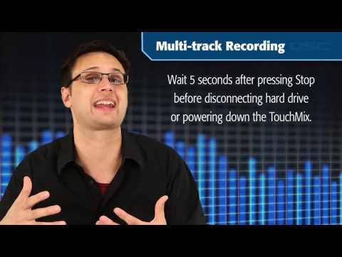 QSC TouchMix Training  07 Recording Functions English