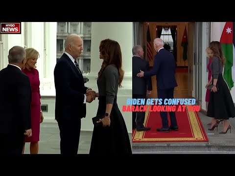 Biden Immediately Gets Confused Where To Go, Telling Jordan King Barack's Looking At You