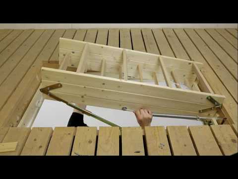 Чердачная лестница ClickFix 26 Bronc. Монтаж