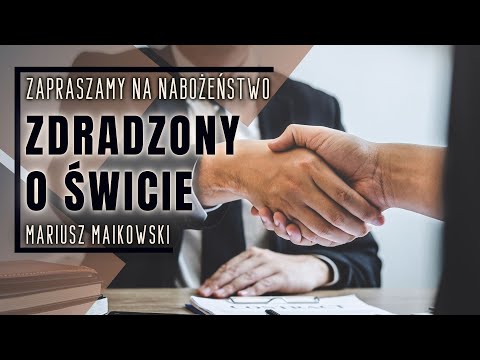 25.11.2023 - "Zdradzony o świcie" - Mariusz Maikowski