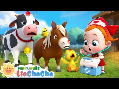 Animais da Fazenda  | Compilação | LiaChaCha em Português - Música Infantil & Canção Infantil