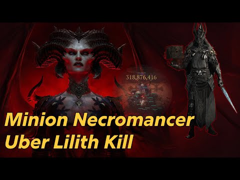 Minion Necromancer vs Uber Lilith - Diablo 4 Season 1