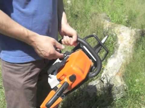 comment demarrer tronconneuse stihl