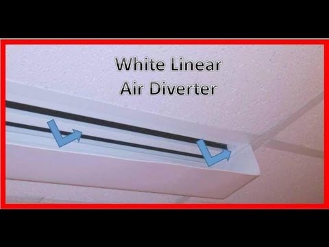 2' White Linear Air Diverter for a 4 Slot Vent (6.75" wide)
