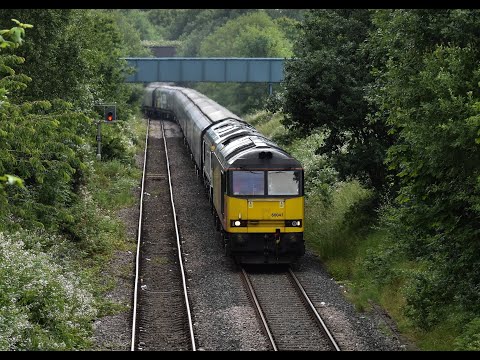 GBRf Class 60 & 66 No's. 60047 & 66794 on 6M51 Doncaster D.D - Liverpool Biomass Tml on 19.06.22 HD