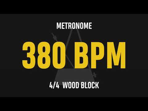 380 BPM 4/4 - Best Metronome (Sound : Wood block)