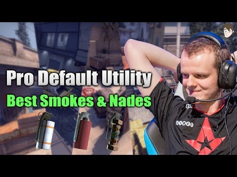 Best Current Default Nades & Smokes used by Pro Teams (All Maps)