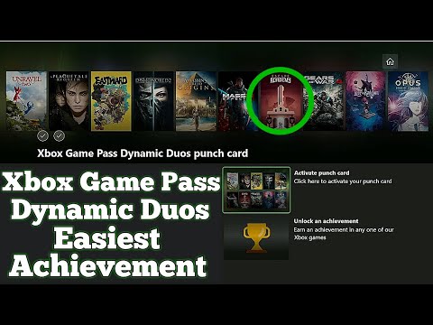 Xbox Game Pass Dynamic Duos Punch Card Guide (Unlocking The Easiest Achievement)
