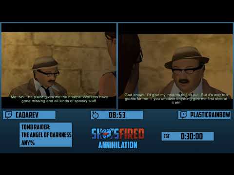 Tomb Raider: The Angel of Darkness (Any%) in 23:00 by Cadarev vs. PlasticRainbow - SFA