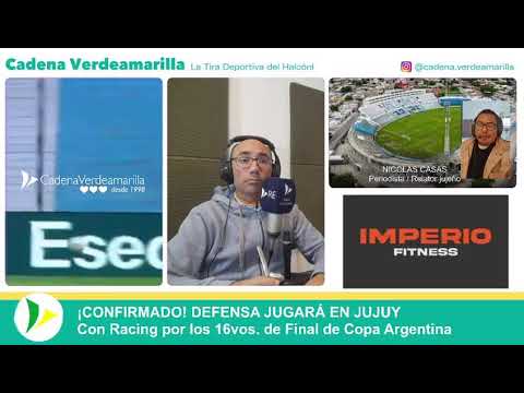 Defensa jugará en Jujuy ante Racing!