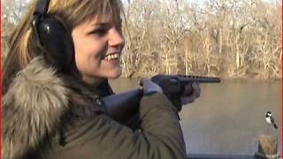 100 Pound Girl vs 12 Gauge Shotgun