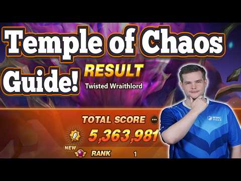 5.3Mill! Rank 1! Temple of Chaos Guide by Seiishizo! Summoners War