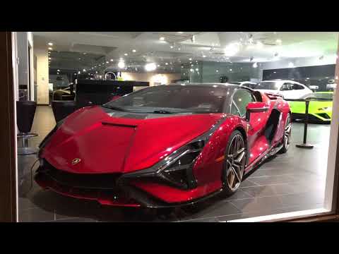 Red Lamborghini Sian