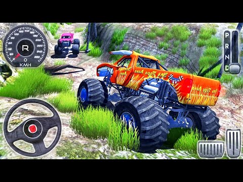 Offroad Monster Truck Stunt Driving - 4x4 Jeep Drive Simulator 2020 - Android GamePlay